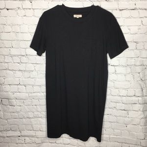 MADEWELL Black T-shirt pocket Tee dress